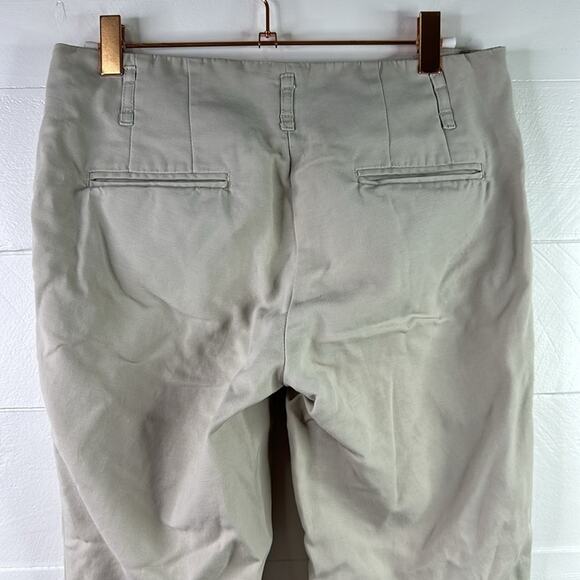 CYNTHIA ROWLEY Tan Khaki Ankle Cropped Straight Leg Dress Pants‎ Size 4 - Picture 3 of 11